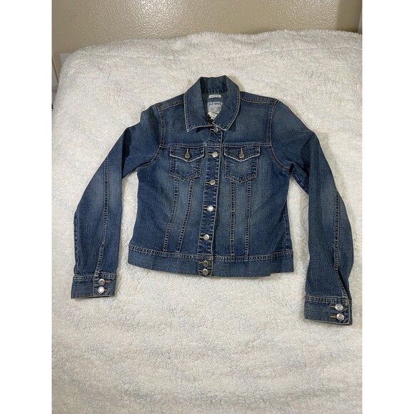 Old Navy Women’s Denim Jean Jacket, Size Medium - Picture 7 of 8